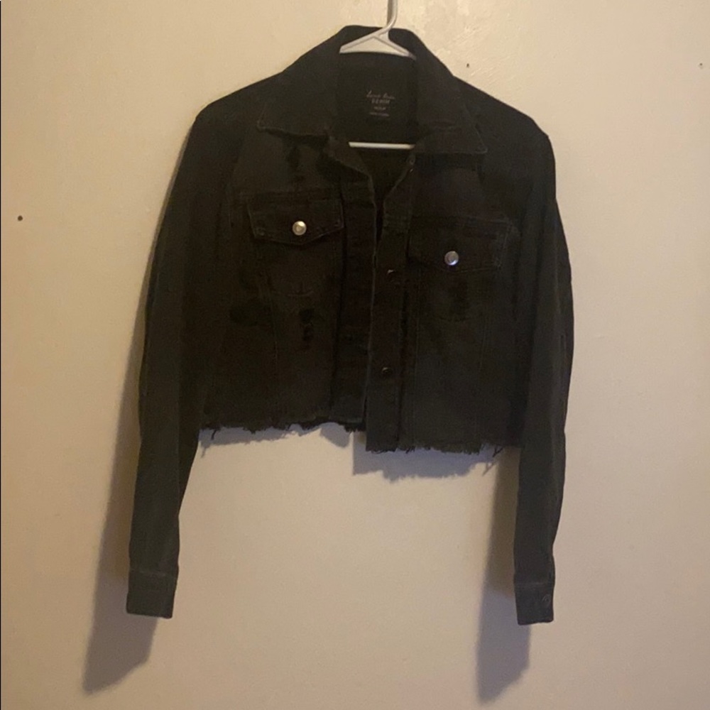 Black jean jacket